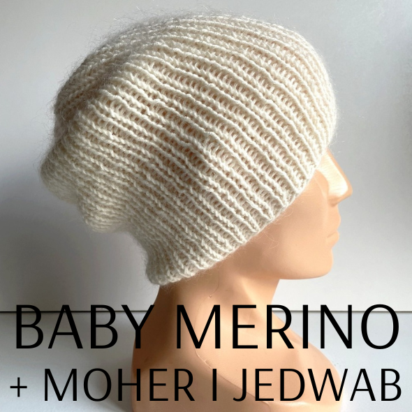 Baby Merino + moher, jedwab