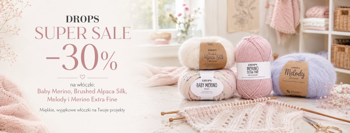 Drops Super Sale - promocja na włóczki wełniane