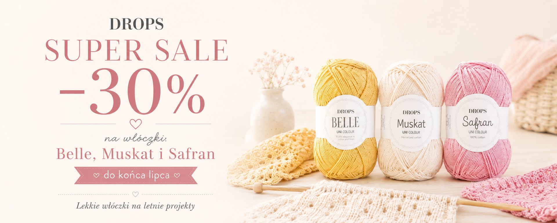 Drops Super Sale - promocja na włóczki wełniane