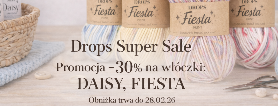 Drops Super Sale - promocja na włóczki wełniane