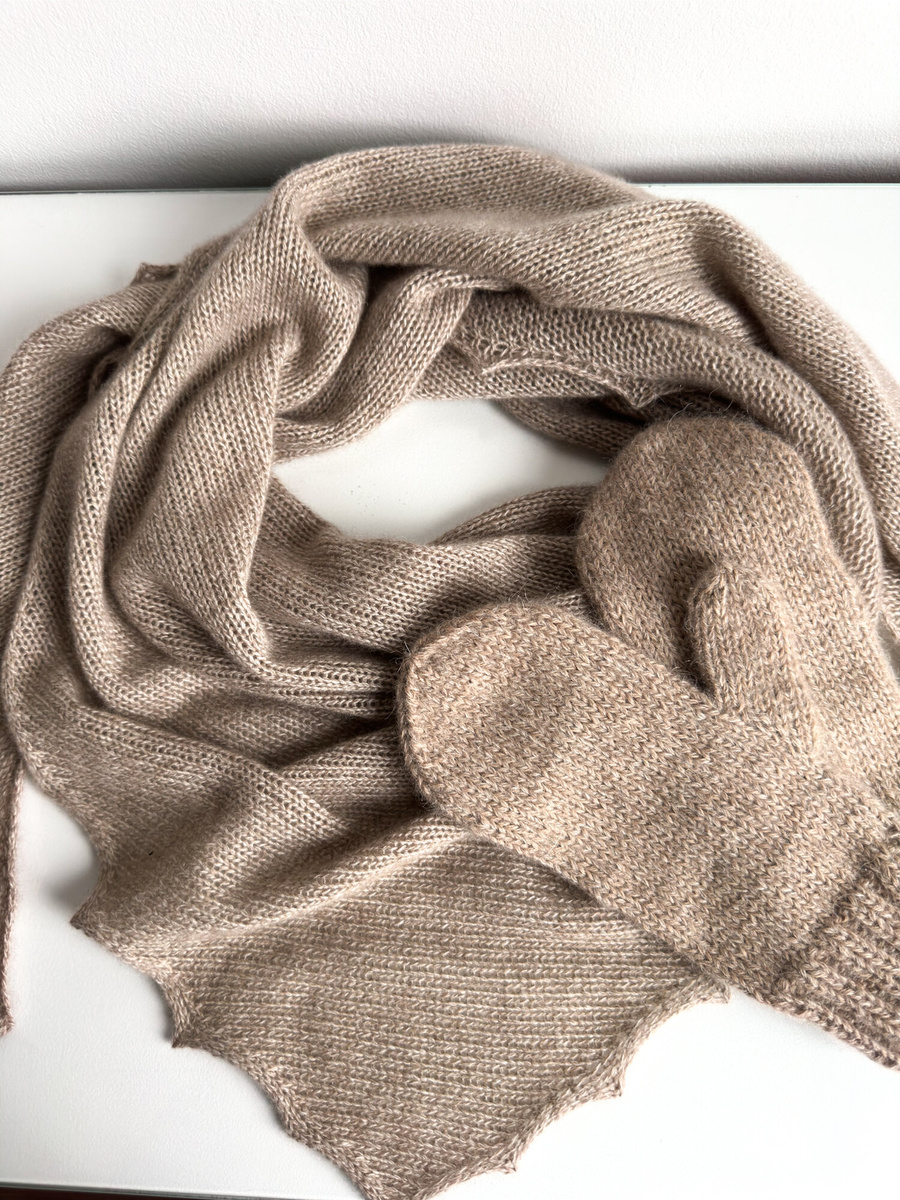 Wełniane Rękawiczki Kaszmir i Alpaka 714 Scarlatta