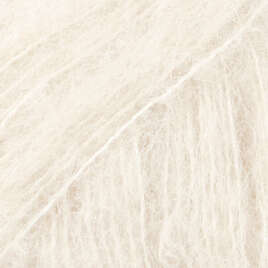 Włóczka Drops Brushed Alpaca Silk 01 ecru