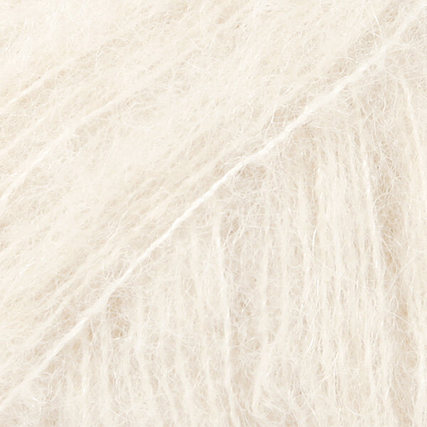 Włóczka Drops Brushed Alpaca Silk 01 ecru